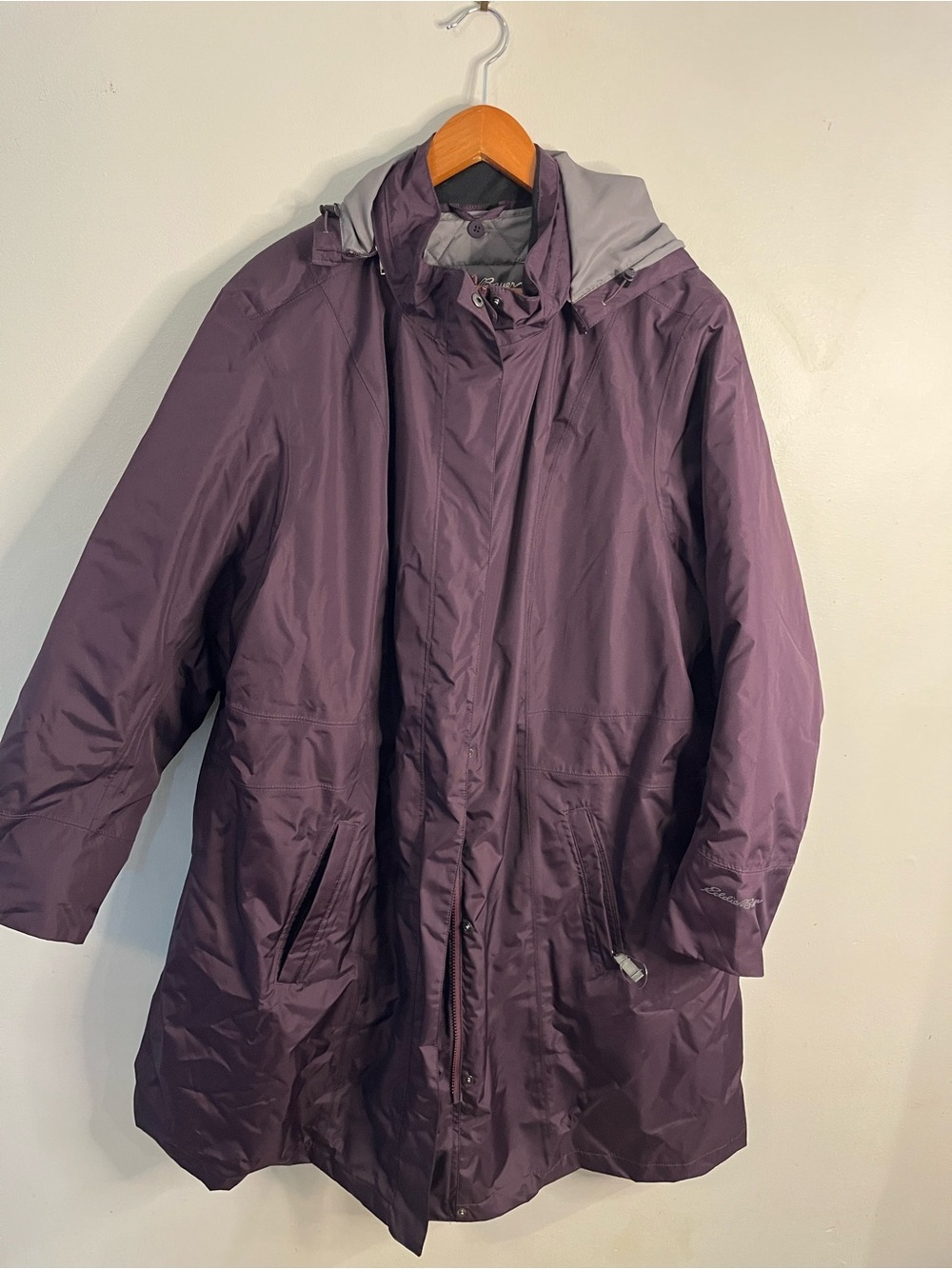 Women’s 3X Eddie Bauer Plum WeatherEdge Down Parka